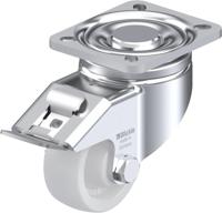 Blickle LH-SPO 75G-FI Zwenkwiel met rem Wieldiameter: 75 mm Draagvermogen (max.): 300 kg 1 stuk(s) - thumbnail