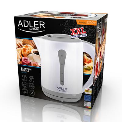 Adler AD 1244 waterkoker 2,5 l 2200 W Wit