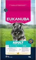 Eukanuba Hondenvoer Droog met verse kip voor kleine rassen, premium droogvoer voor volwassen honden, 3 kg - thumbnail