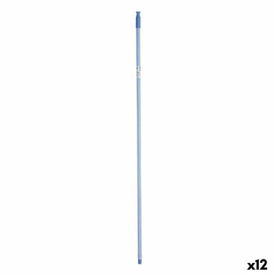 Bezemsteel Strepen 2,3 x 130 x 2,3 cm Blauw Metaal (12 Stuks)