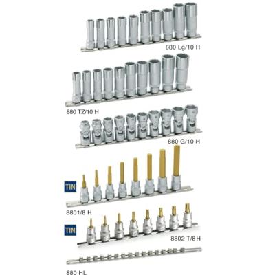 HAZET Dopsleutelset - zeskant 880LG/10H - 3/8 inch (10 mm) vierkant hol - Buiten-zeskant-tractieprofiel - 10-delig - 10 - 19 HAZET Dopsleutelset - zeskant 880LG/10H - 3/8 inch (10 mm) vierkant hol - Buiten-zeskant-tractieprofiel - 10-delig - 10 - 19
