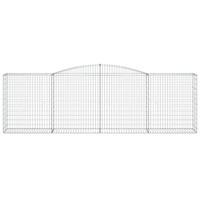 Schanskorven 25 st gewelfd 400x50x120/140 cm ijzer - thumbnail