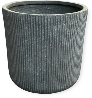 Mica Decorations bloempot nuovo keramiek 37x36cm grijs