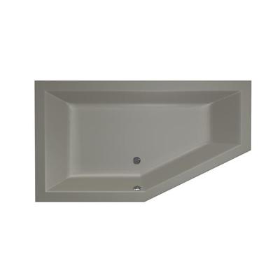 Xenz Society Hoekbad - 160x90x53 - afvoer Midden - Links - acryl - cement 6881-06
