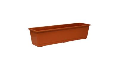 Balkonbak standaard terra 60 cm