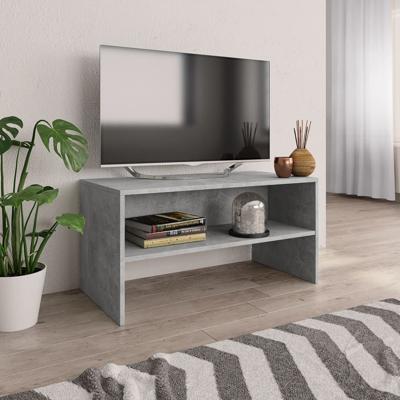 Tv-meubel 80x40x40 cm bewerkt hout betongrijs Tv-meubel 80x40x40 cm bewerkt hout betongrijs