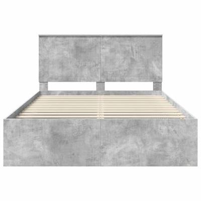Bedframe Concerte Grijs 135 x 190 cm Massief grenenhout Bedframe Concerte Grijs 135 x 190 cm Massief grenenhout