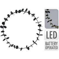 Ring 40 cm Eucalyptus Led Zwart Kerst Nampook - Nampook - thumbnail