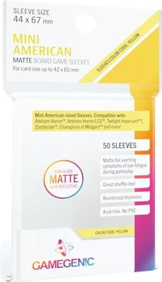 Gamegenic: Matte Board Game Sleeves - Yellow
