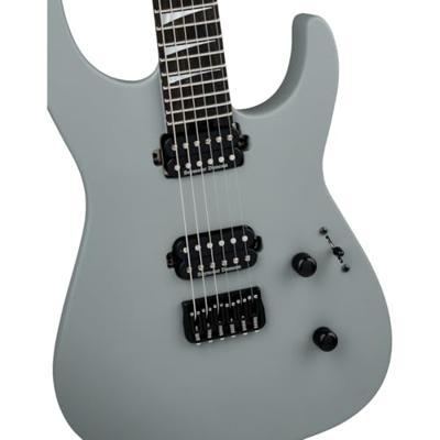 Jackson American Series Soloist SL2 DX HT EB Satin Porsche Gray elektrische gitaar met foam core case - thumbnail