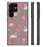Samsung Galaxy S23 Ultra Dierenprint Telefoonhoesje Flamingo - thumbnail