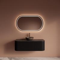 Badkamermeubelset Gliss Design Alluro 120 cm Black Veneer - thumbnail