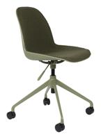 Zuiver Bureaustoel 'Albert Kuip' Bouclé, kleur Groen - thumbnail