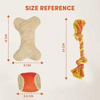 FOFOS HIDE & SEEK MET BOT / FLOSTOUW / BAL 21X12X14 CM - thumbnail