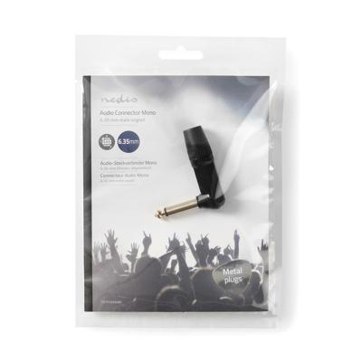 Nedis 6,35 mm Audioconnector | Gehoekt | Male | Soldeer | 8.0 mm | 1 stuks - COTP23902BK COTP23902BK Nedis 6,35 mm Audioconnector | Gehoekt | Male | Soldeer | 8.0 mm | 1 stuks - COTP23902BK COTP23902BK