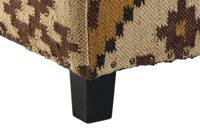 Voetensteun Home ESPRIT Beige Mosterd 80 x 80 x 44 cm - thumbnail