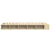 Bedframe bewerkt hout sonoma eikenkleurig 75x190 cm - thumbnail