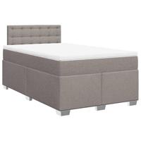 Boxspring met matras stof taupe 120x190 cm - thumbnail