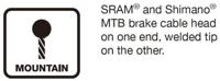 JAGWIRE Mountain brake cable - elite polished ultra-slick stainless - 1.5x1700mm - sram/shimano - thumbnail