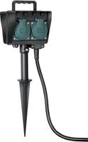 Brennenstuhl tuin stekkerdoos met grondpin 4x230v contactdoos voor tuin | 1154440 - 1154440 - thumbnail