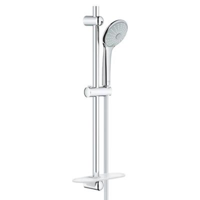 GROHE Euphoria 110 Massage Glijstangset - 60cm - ronde handdouche - 3 straalsoorten - gladde doucheslang - met zeepschaal - chroom 27231001