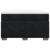 Boxspring met matras fluweel zwart 120x200 cm - thumbnail