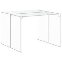 Hondenhok met ren 214x661x181 cm gegalvaniseerd staal antraciet - thumbnail