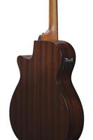 Ibanez AEGB24FE Mahogany Sunburst High Gloss fretloze elektrisch-akoestische basgitaar - thumbnail