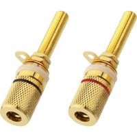 Monacor Banaanbus BP-500G 1 paar - thumbnail