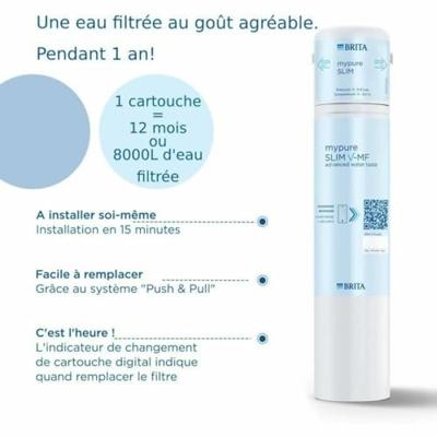 Filterpatroon - BRITA - Mypure SLIM V-MF - 8000 L gefilterd water / 12 maanden - 3 filtratieniveaus - thumbnail