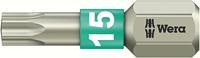 Wera 3867/1 TS SB TORX® Bits, RVS, TX 15 x 25 mm - 1 stuk(s) - 05073621001 - thumbnail