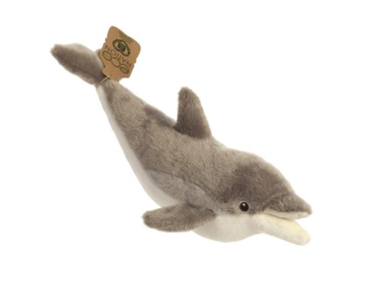 Eco Nation Pluchen knuffel - dolfijn - 28 cm Eco Nation Pluchen knuffel - dolfijn - 28 cm