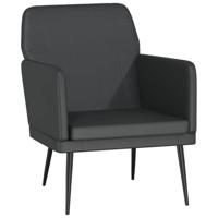 Fauteuil 61x78x80 cm kunstleer zwart - thumbnail