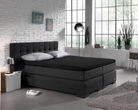 Dreamhouse - Topper Hoeslaken 100% Katoen - Zwart - 180 x 200 - thumbnail