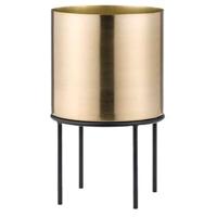 Bloempot Grieg op pootjes - messingkleur - 34xØ20 cm - thumbnail