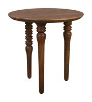 Dutchbone Ronde Bijzettafel 'Cove' Mangohout, 50cm - thumbnail