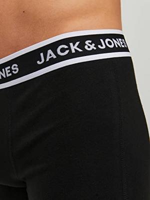 Jack & Jones Jacsolid Boxer Briefs 3 Pack Noos Boxershorts Black Black - Black