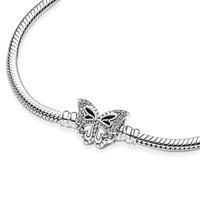 Pandora 590782C01 Armband Moments Butterfly zilver-zirconia 17 cm - thumbnail