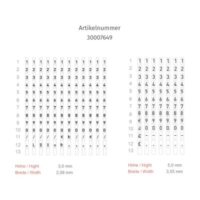 METO Prijsapparaat Classic L Aantal drukregels: 2 Grijs