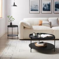 Artistiq Salontafel 'Sylver' set van 2, kleur zwart - thumbnail