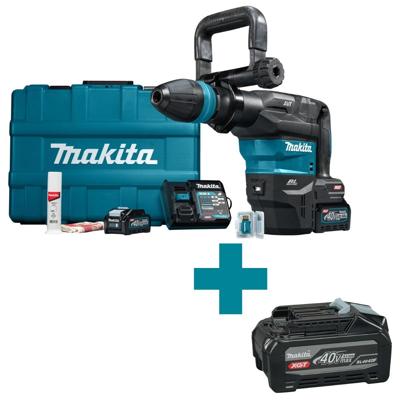 Makita HM001GM205 40V Max Breekhamer 2x4,0Ah Accu met Snellader in Koffer