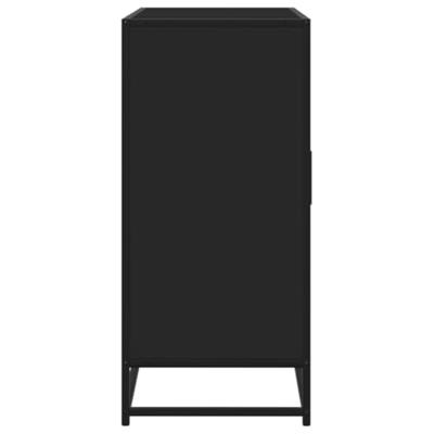 Dressoir 92x35x76 cm bewerkt hout zwart