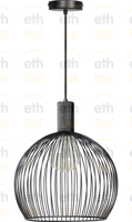 ETH Zwarte hanglampWire Ø 40cm - 05-HL4446-30 - thumbnail