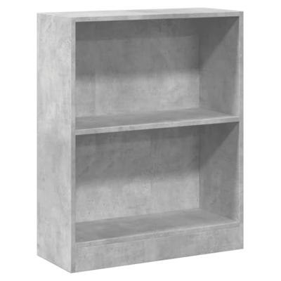 VidaXL Boekenkast 60x24x76 cm bewerkt hout betongrijs VidaXL Boekenkast 60x24x76 cm bewerkt hout betongrijs