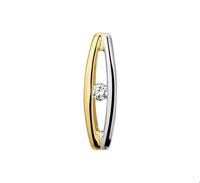 TFT Hanger Bicolor Goud Diamant 0.03ct H SI - thumbnail