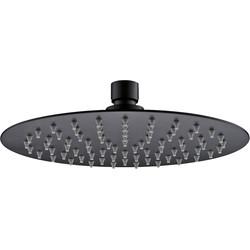 Saqu Essential Slim Hoofddouche Ø25 cm Mat Zwart