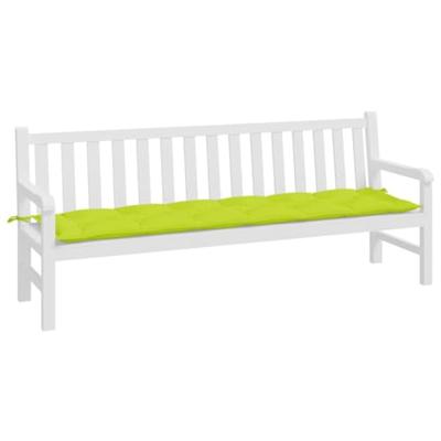 Tuinbankkussen 200x50x7 cm oxford stof heldergroen