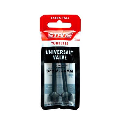 STANS Stan&apos;s tubeless universal+ valves - extra tall - black