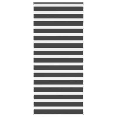 VidaXL Zebra rolgordijn 105x230 cm stofbreedte 100,9 cm zwart