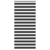 VidaXL Zebra rolgordijn 105x230 cm stofbreedte 100,9 cm zwart - thumbnail